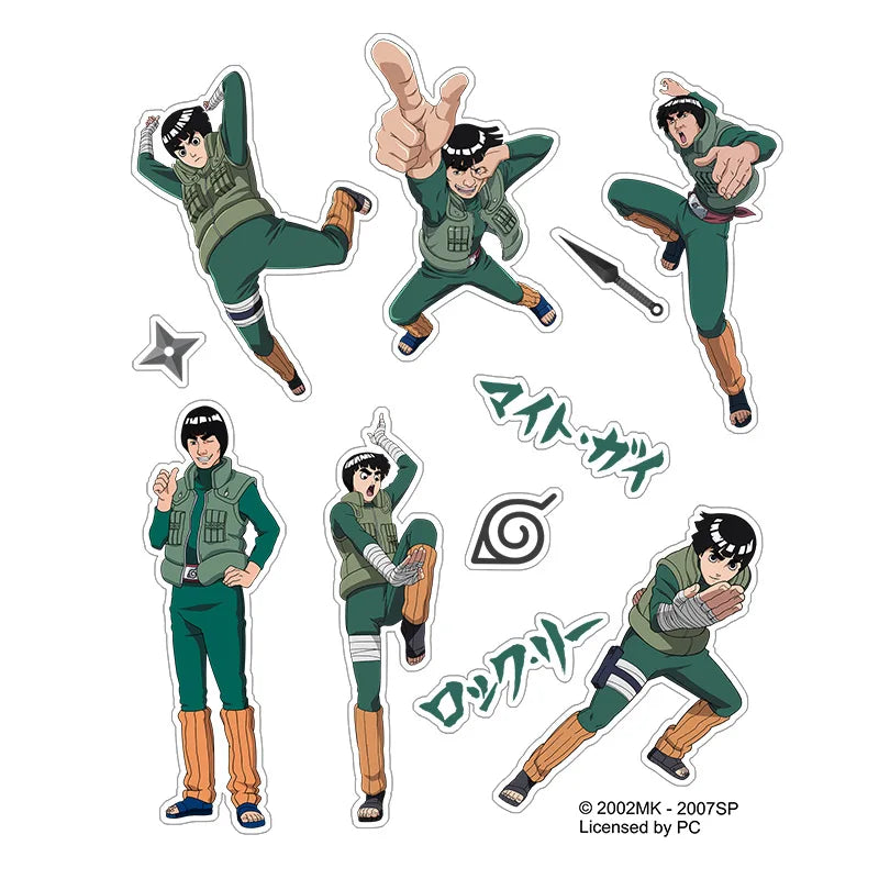 Stickers Naruto - Planche Rock Lee