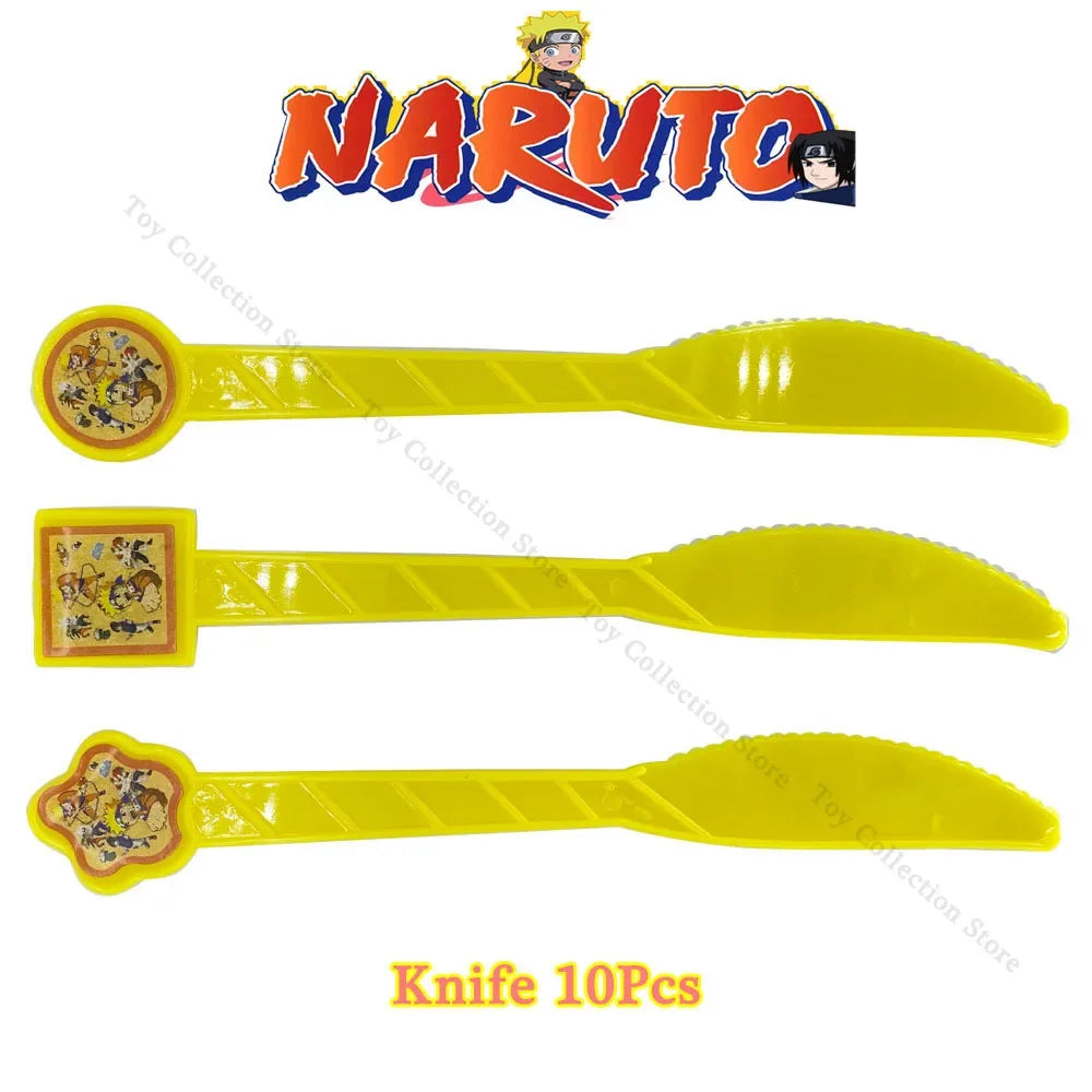 Couteaux Jetables Naruto - Lot de 10