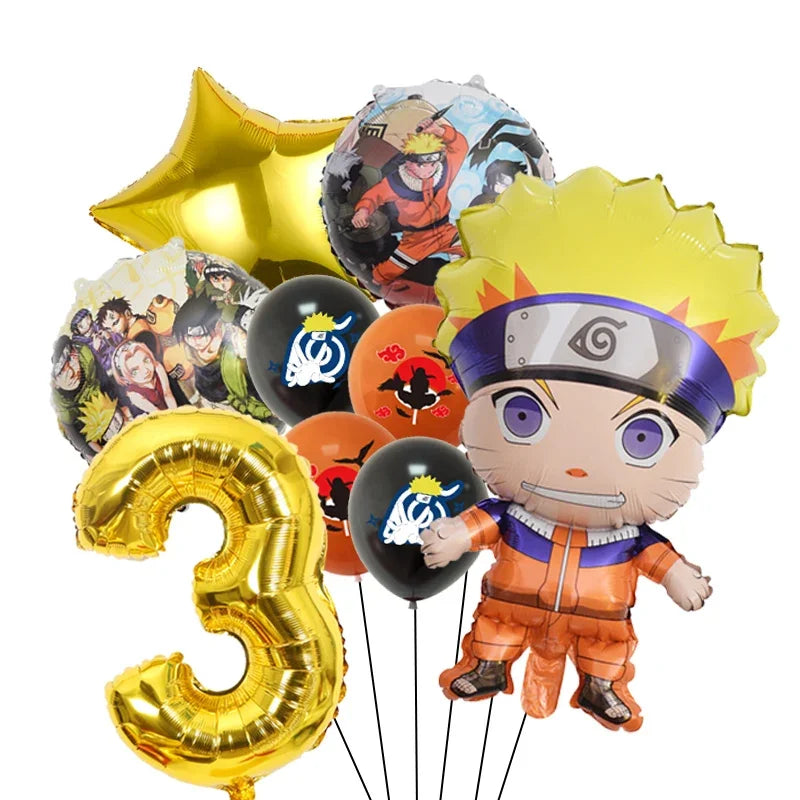 Ballons Anniversaire Naruto - Chiffre 3