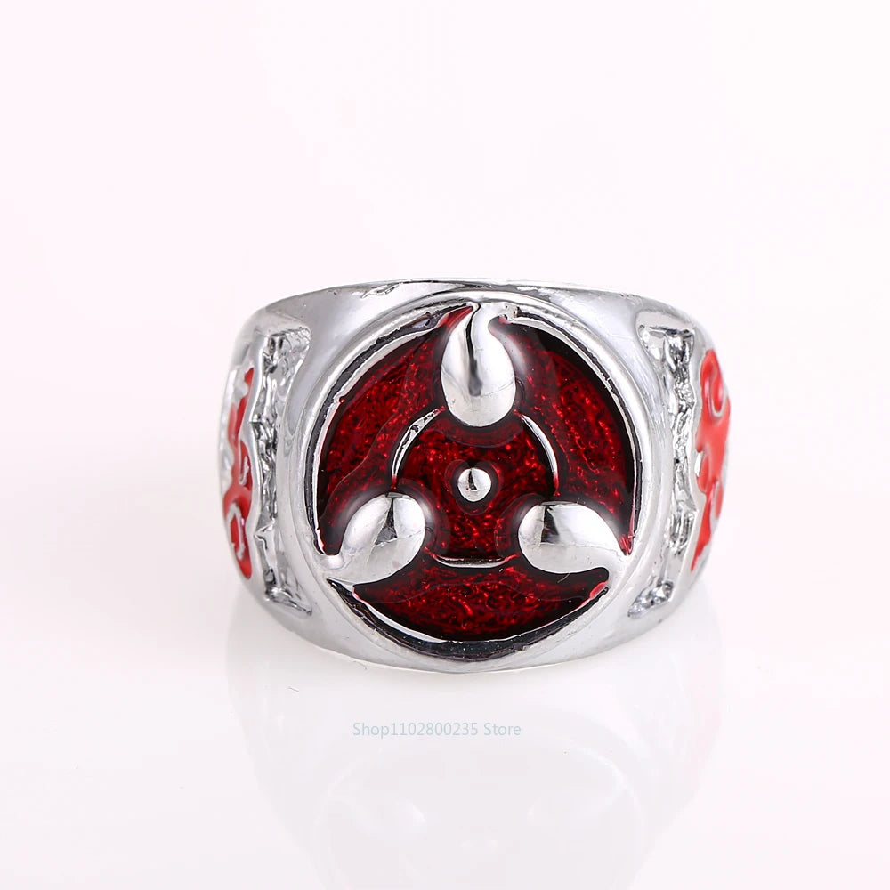 Bague Naruto - Nuage Akatsuki et Sharingan
