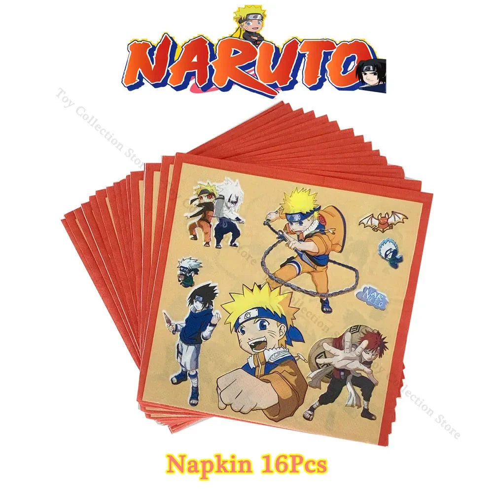 Serviettes en Papier Naruto - Lot de 16