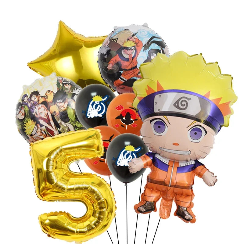Ballons Anniversaire Naruto - Chiffre 5