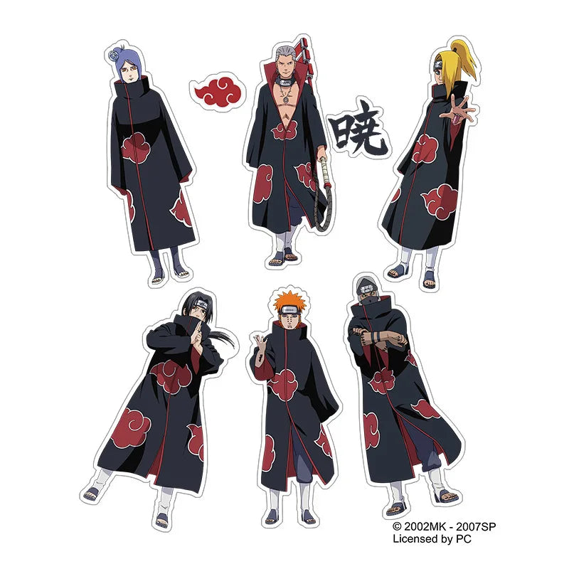 Stickers Akatsuki - Konan, Hidan et Kakuzu