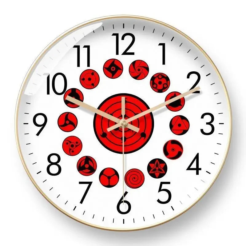 Horloge Murale Naruto - Différents Sharingan
