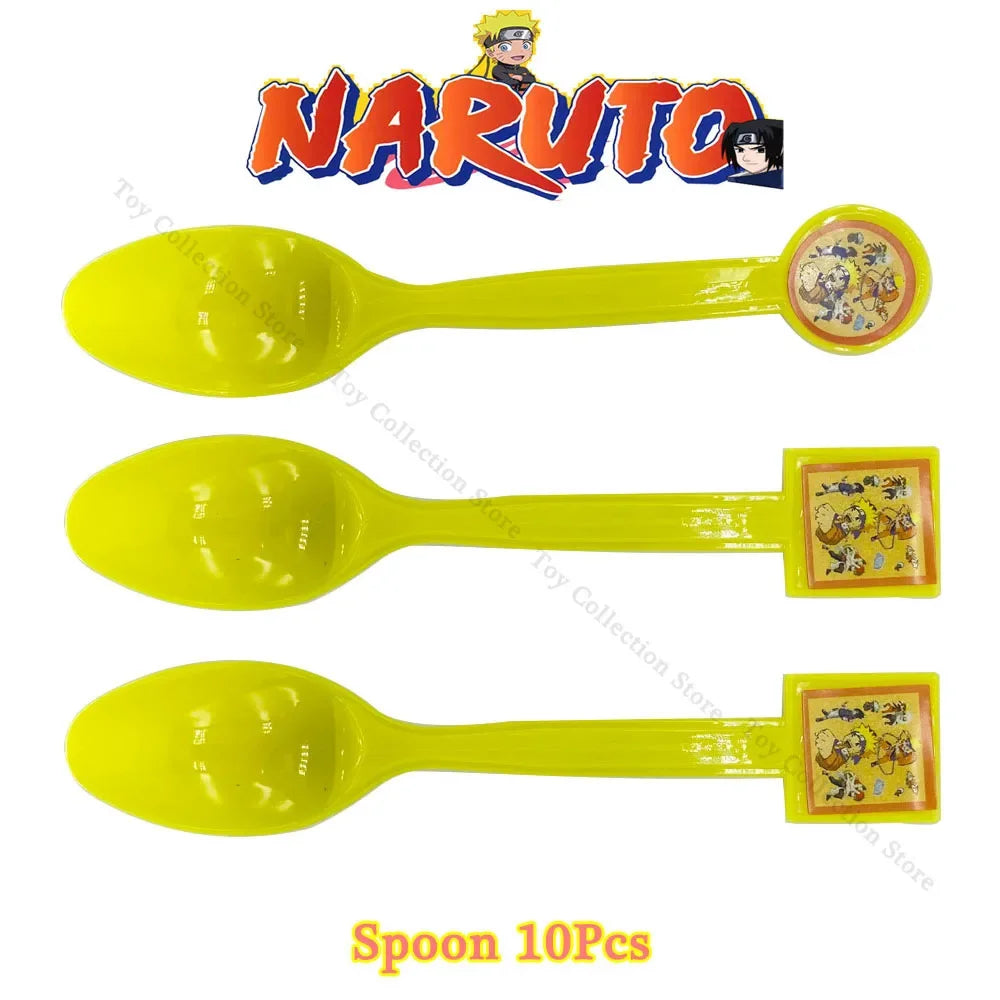 Cuillères Naruto - Lot de 10 Couverts de Fête