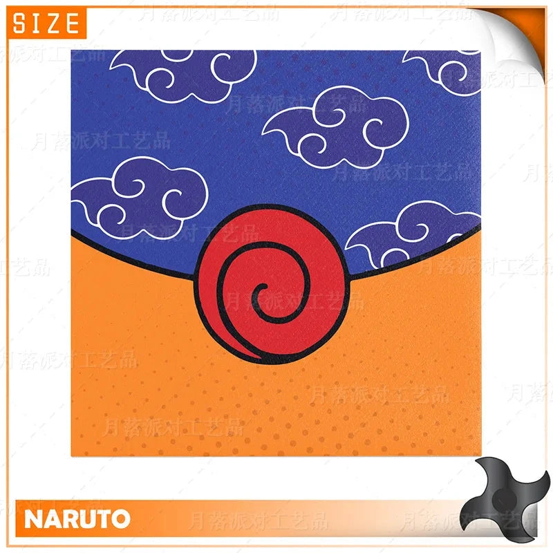 Serviette de Table Fête d'Anniversaire Naruto