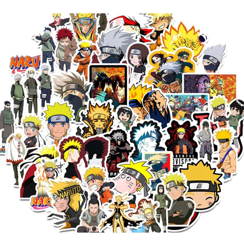 Pack 50 Autocollants Naruto