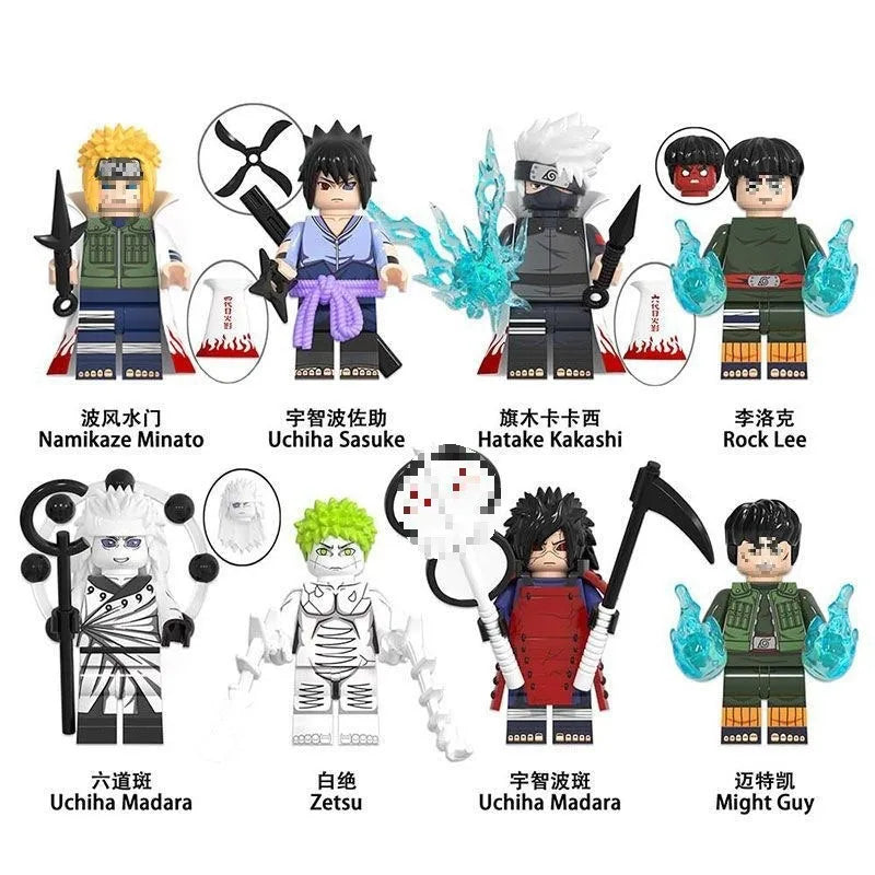 LEGO Naruto - 8 Minifigurines Madara et Konoha