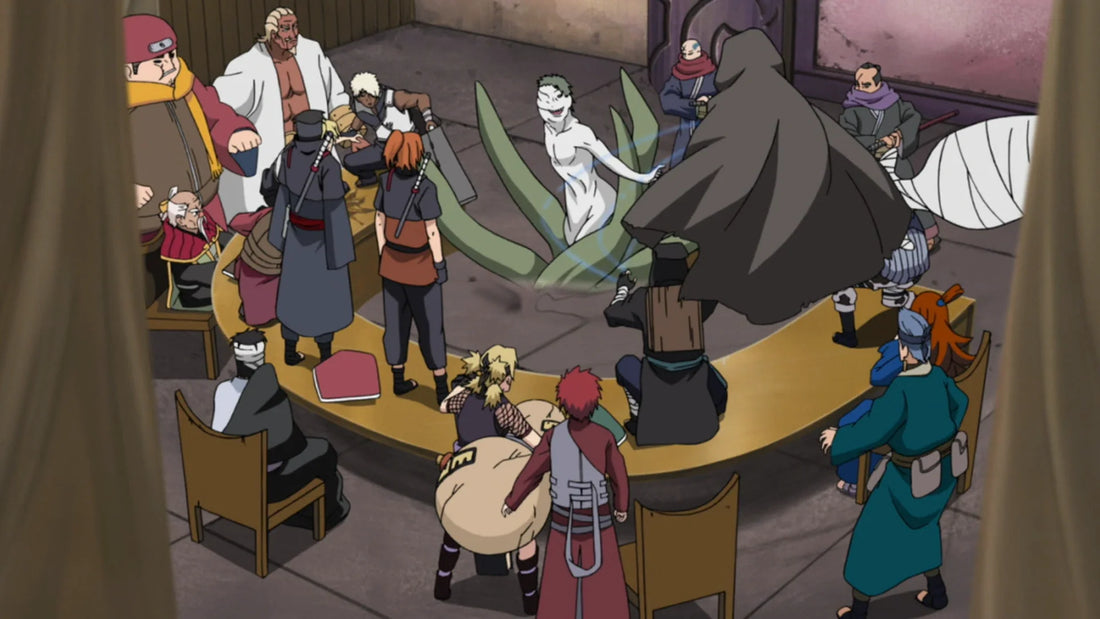 Le Sommet des Cinq Kage dans Naruto
