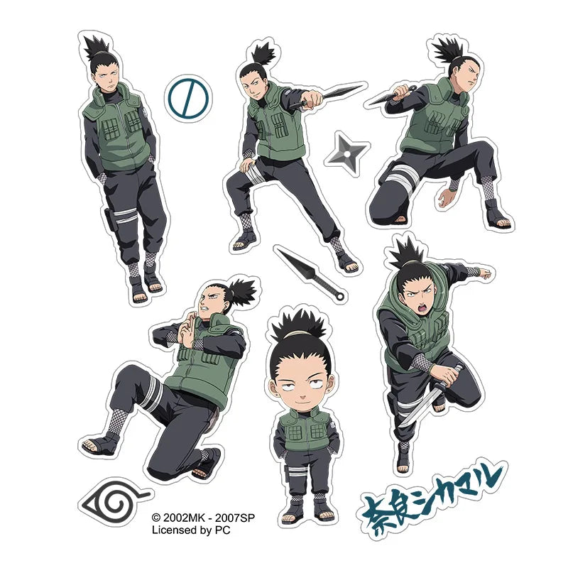 Stickers Naruto - Planche Shikamaru Nara