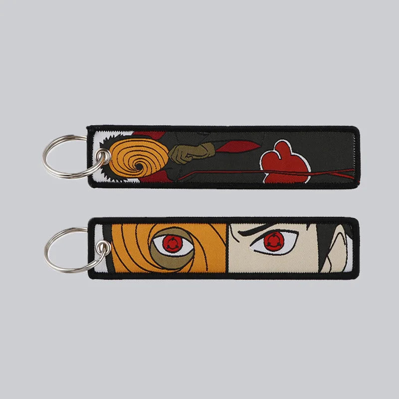 Porte-Clé Naruto - Masque de Tobi et Sharingan d'Obito