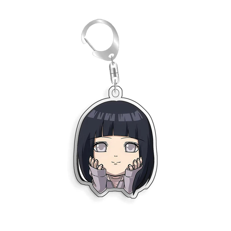 Porte-Clé Acrylique Naruto - Visage de Hinata Hyûga