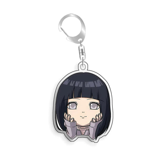 Porte-Clé Acrylique Naruto - Visage de Hinata Hyûga
