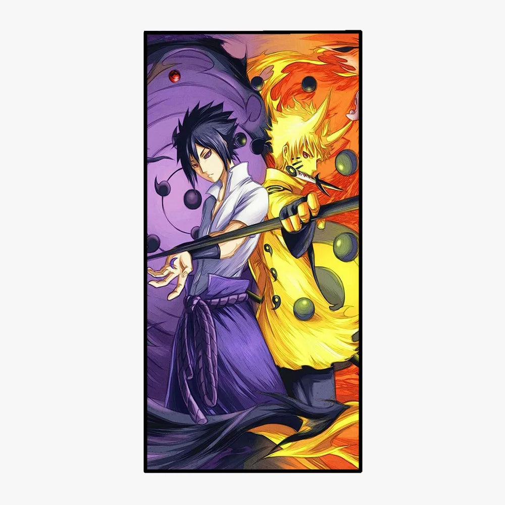 Serviette Naruto et Sasuke