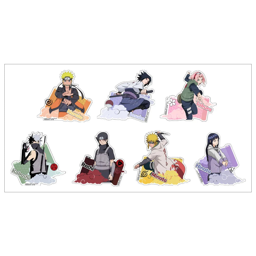 Stickers Naruto - Planche Parchemin, 7 Personnages