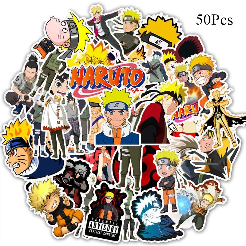 Autocollants Naruto - Lot de 50 Stickers Anniversaire