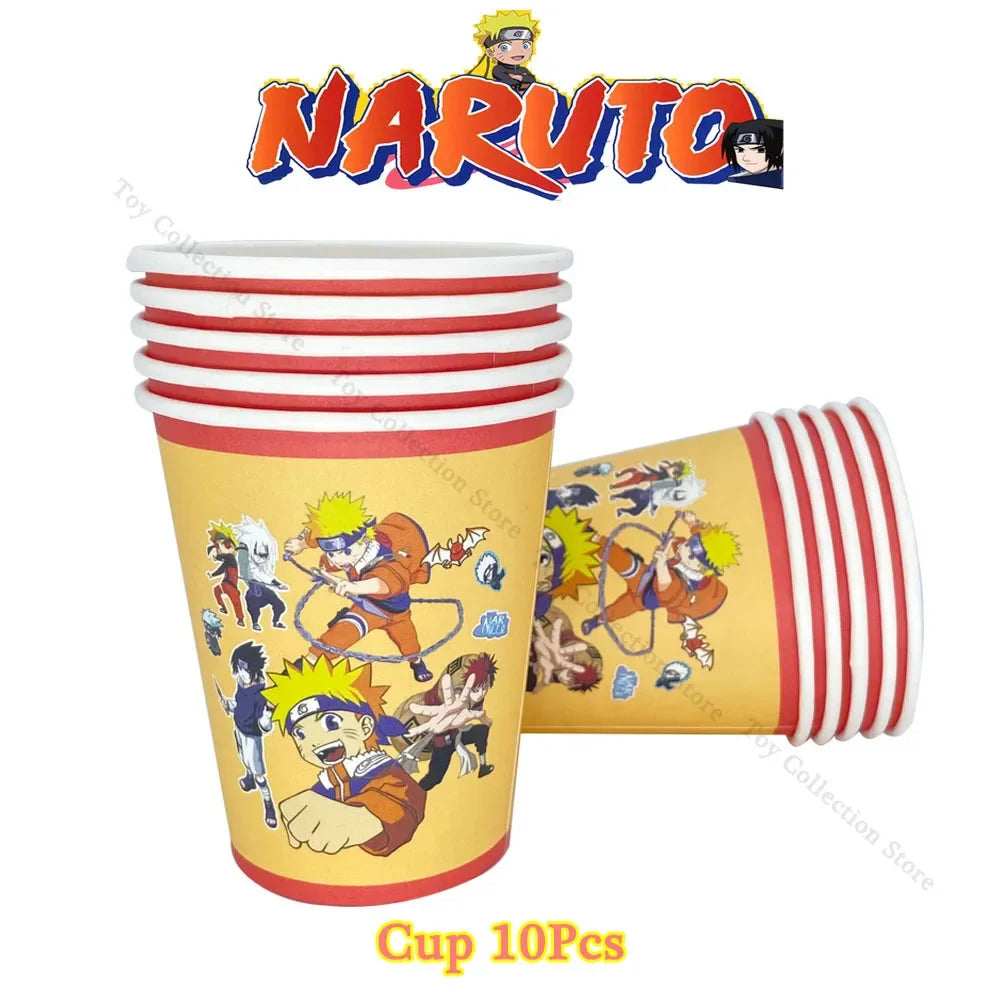 Gobelets Anniversaire Naruto - Lot de 10