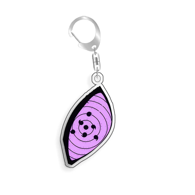 Porte-Clé Acrylique Naruto - Œil Rinnegan Violet