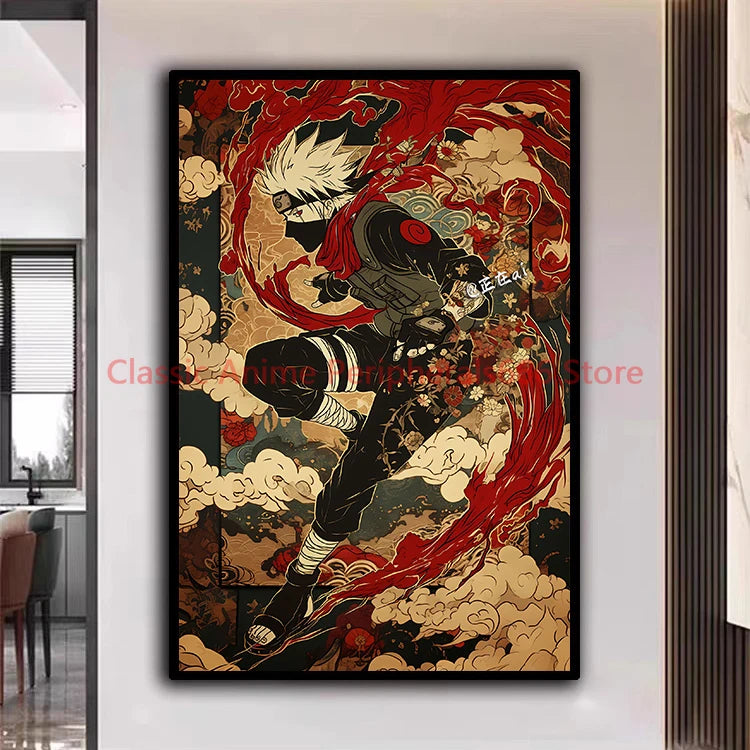 Poster Naruto Ukiyo-e - Kakashi Hatake