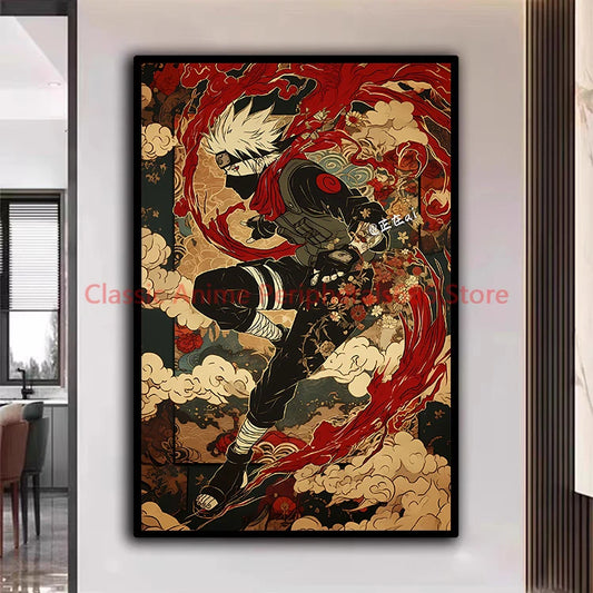 Poster Naruto Ukiyo-e - Kakashi Hatake