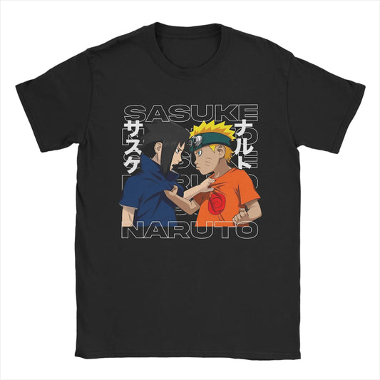 T-Shirt Naruto et Sasuke Enfants se Disputent