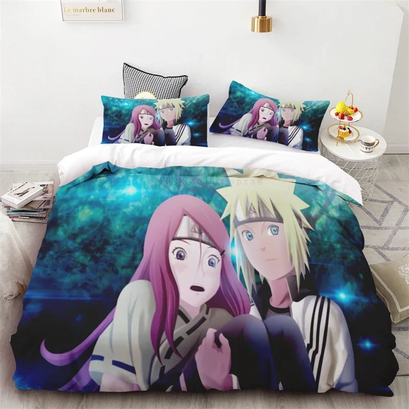 Housse de Couette Parents de Naruto - Minato et Kushina