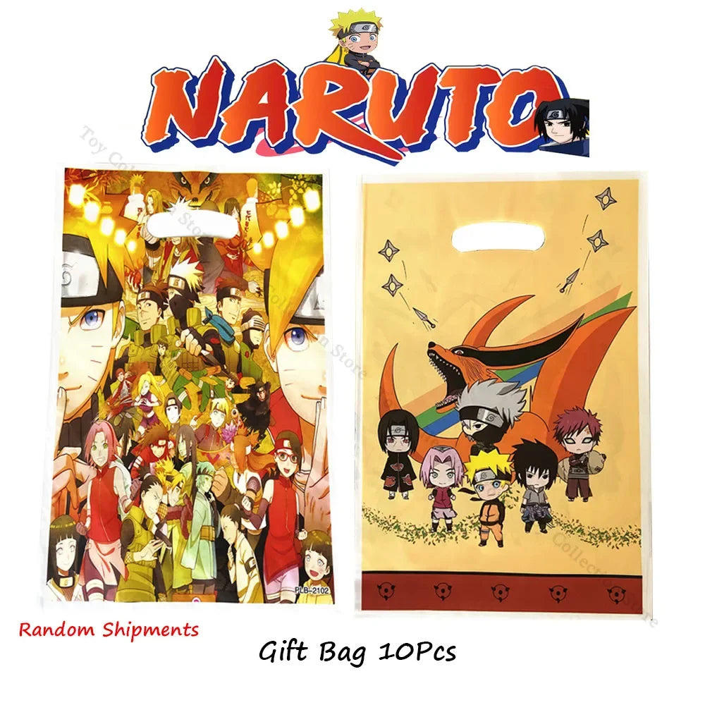 Sacs Cadeaux Naruto - Lot de 10 Pochettes Surprise
