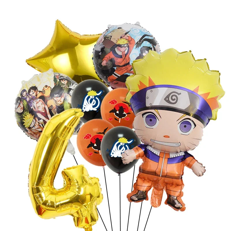 Ballons Anniversaire Naruto - Chiffre 4