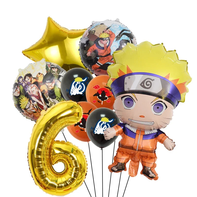 Ballons Anniversaire Naruto - Chiffre 6