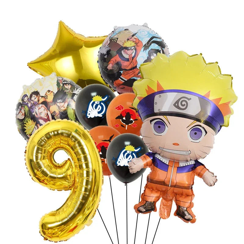 Ballons Anniversaire Naruto - Chiffre 9