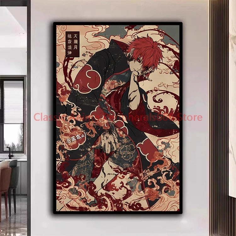 Poster Naruto Ukiyo-e - Gaara
