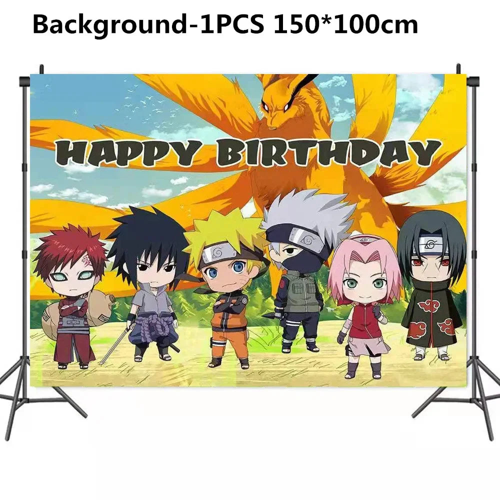 Fond Photo Anniversaire Naruto - Toile Murale Konoha