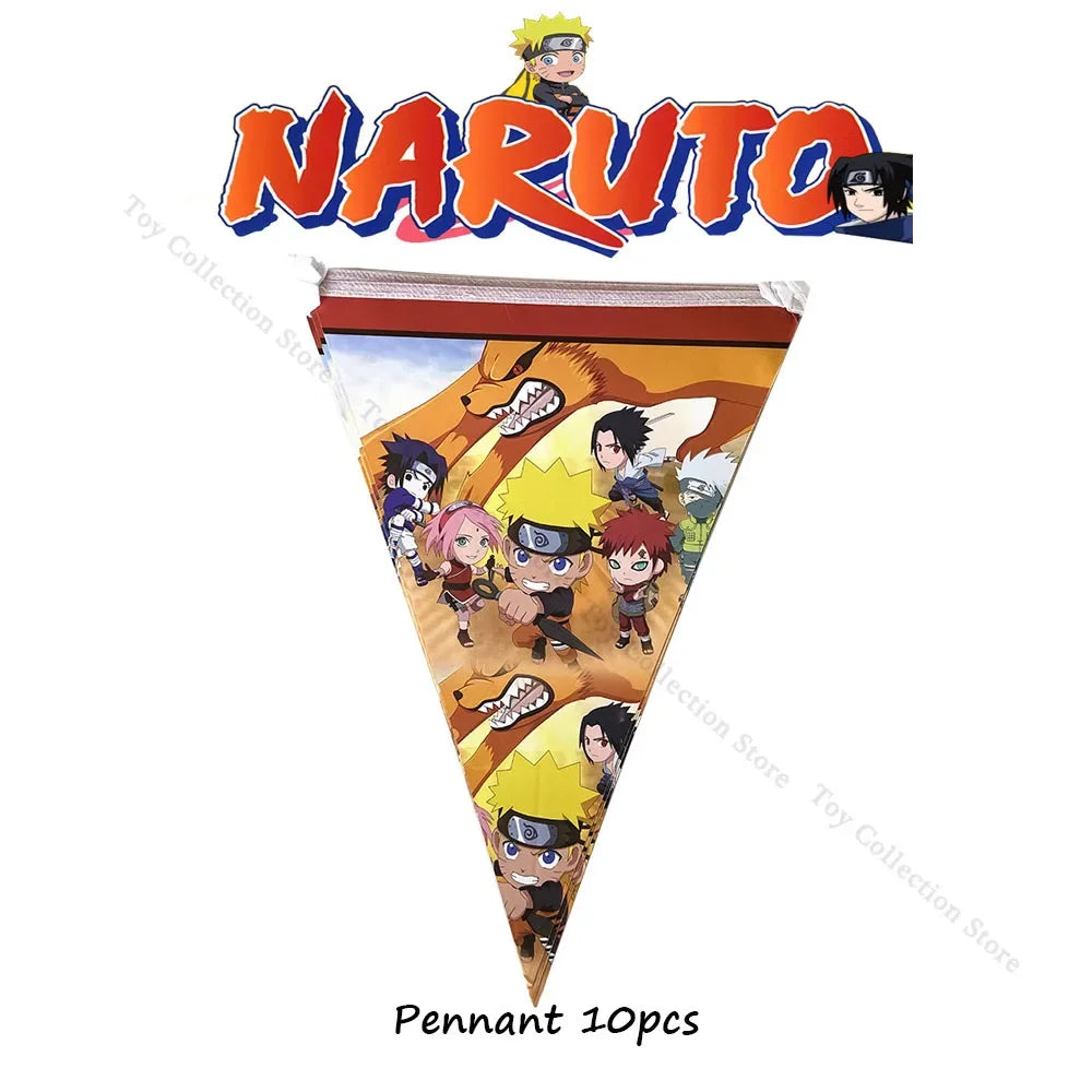 Guirlande de Fanions Naruto - 10 Drapeaux de Fête