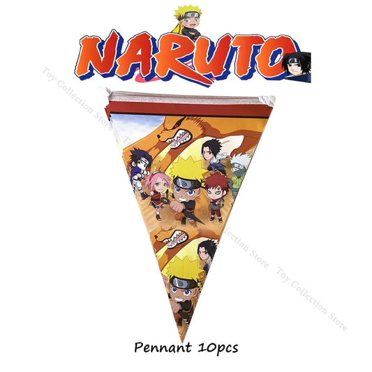 Guirlande de Fanions Naruto - 10 Drapeaux de Fête