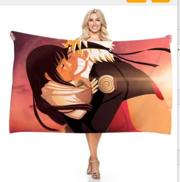 Serviette Couple Naruto et Hinata - Romantisme