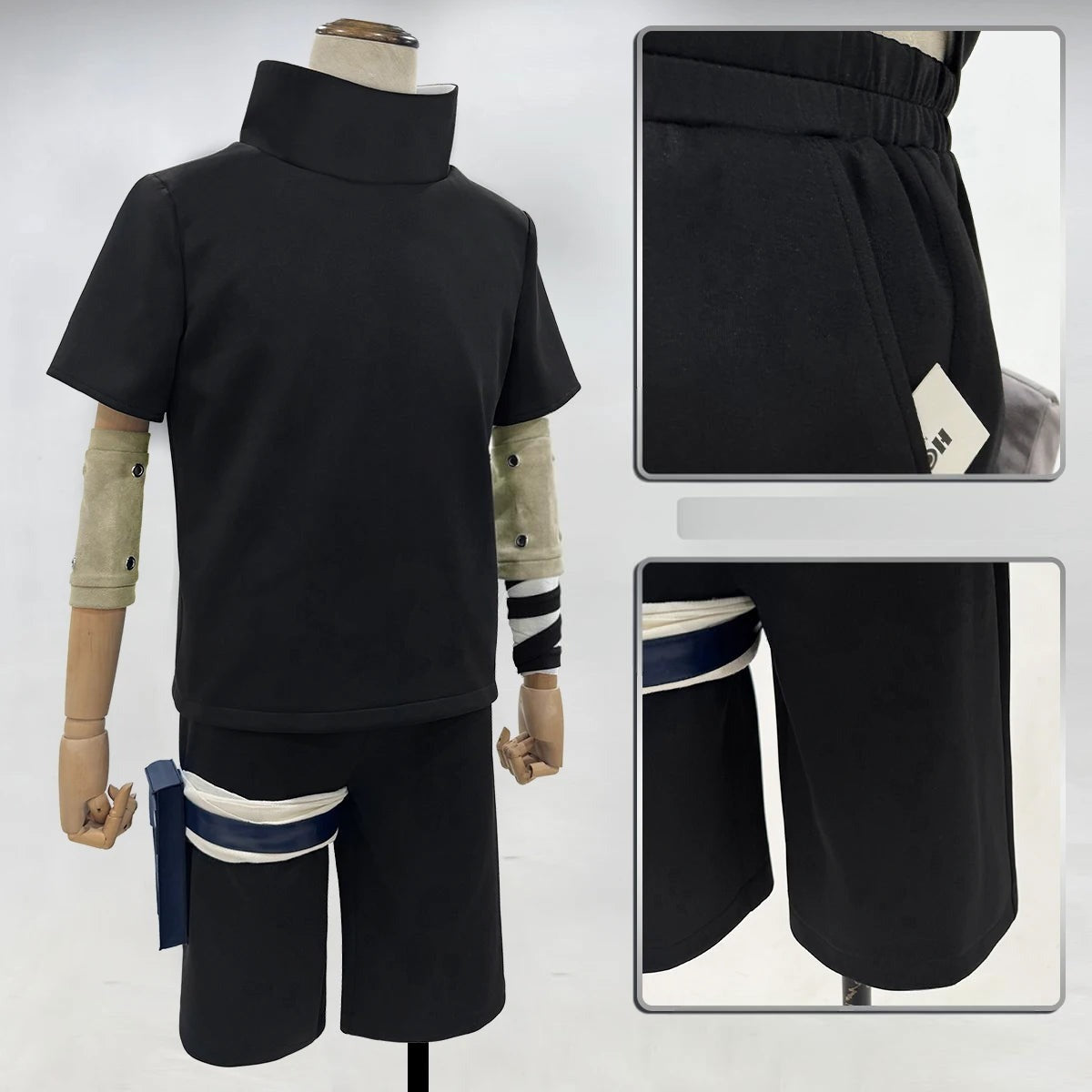 Cosplay Naruto - Sasuke Genin Noir