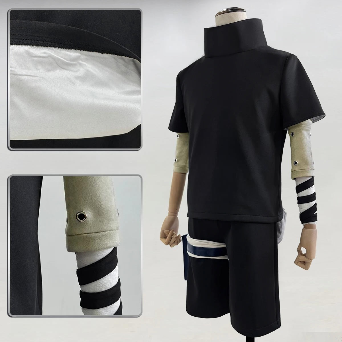 Cosplay Naruto - Sasuke Genin Noir