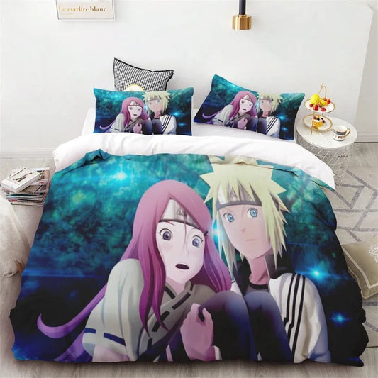 Housse de Couette Parents de Naruto - Minato et Kushina