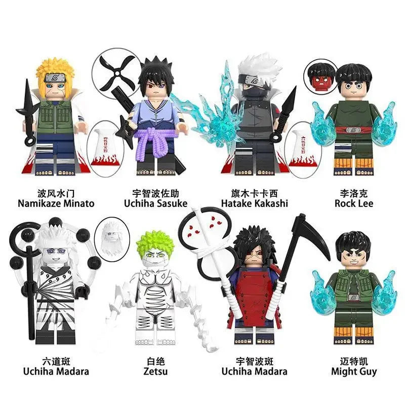 LEGO Naruto - 8 Minifigurines Madara et Konoha