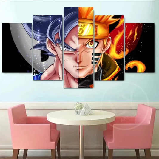 Tableau Naruto et Goku